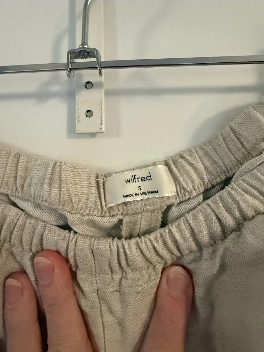 Aritzia Wide Leg Artisan Pant in Undyed Ecru